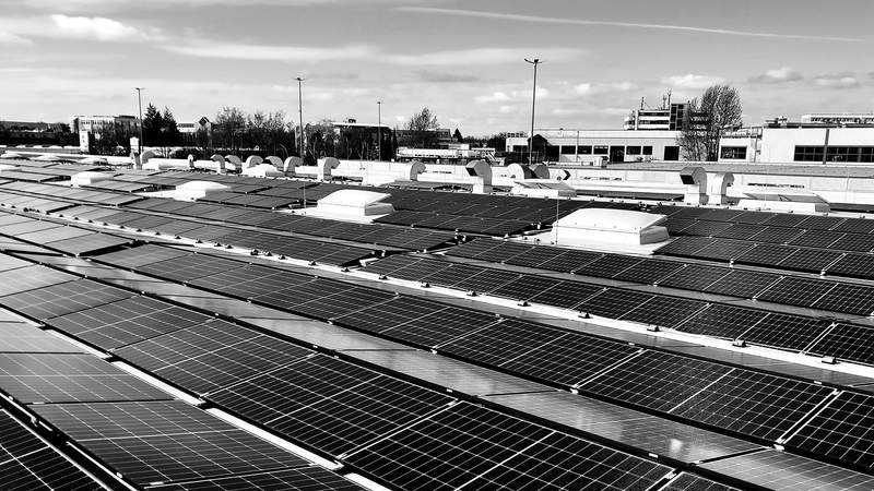 Solarpanels auf dem Dach